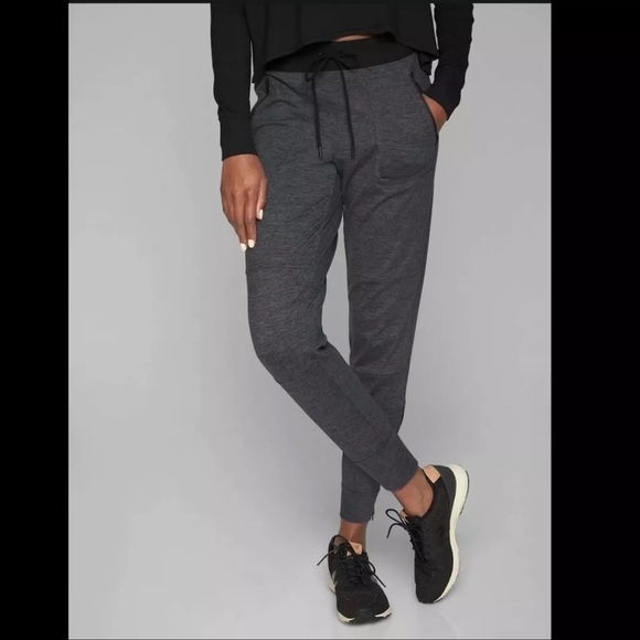 Athleta Pants - Athleta Womens M Flux Street Jogger Charcoal Grey Heather 4 pockets, ankle zip‎